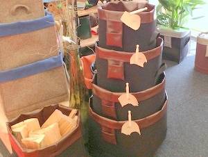 Kaminholzkorb aus Filz